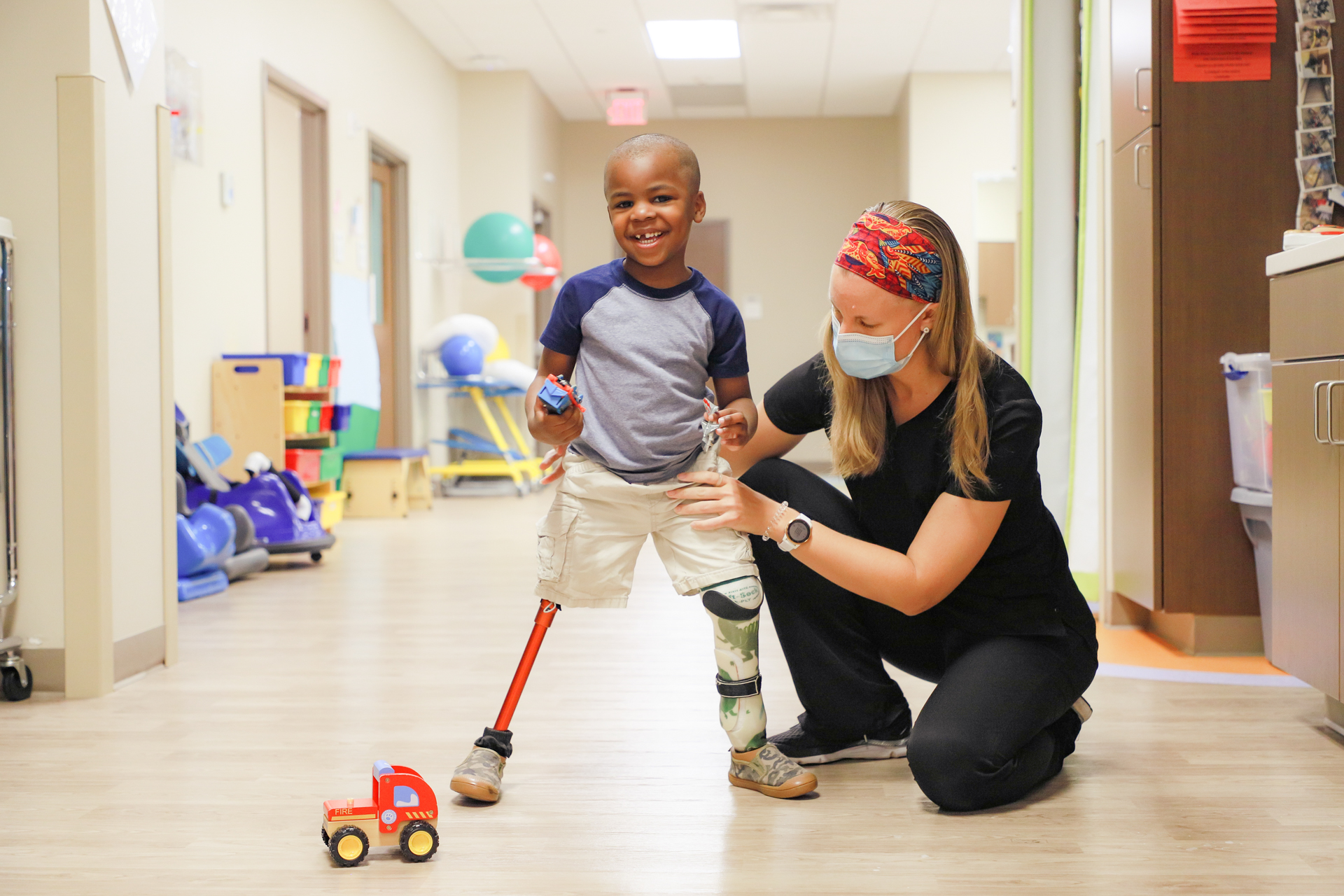 Pediatric patient takes miracle first steps